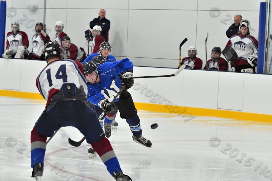Wheaton College Men\'s Ice Hockey vs Middlesex Community College. - Photo By: KEITH NORDSTROM